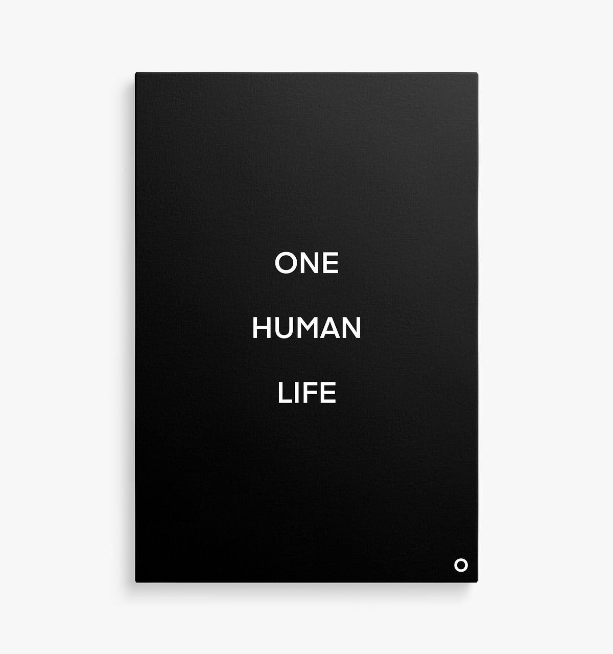 Cost of - Canvas - One Human Life - Black