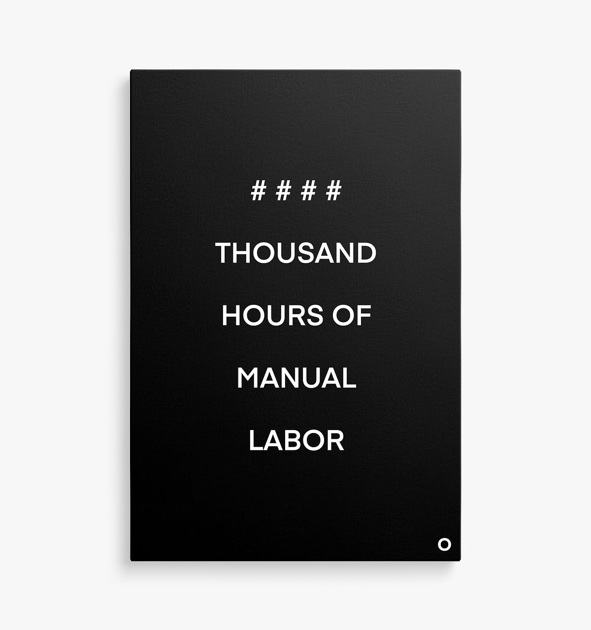 Cost of - Canvas - Thousand Hours - Black